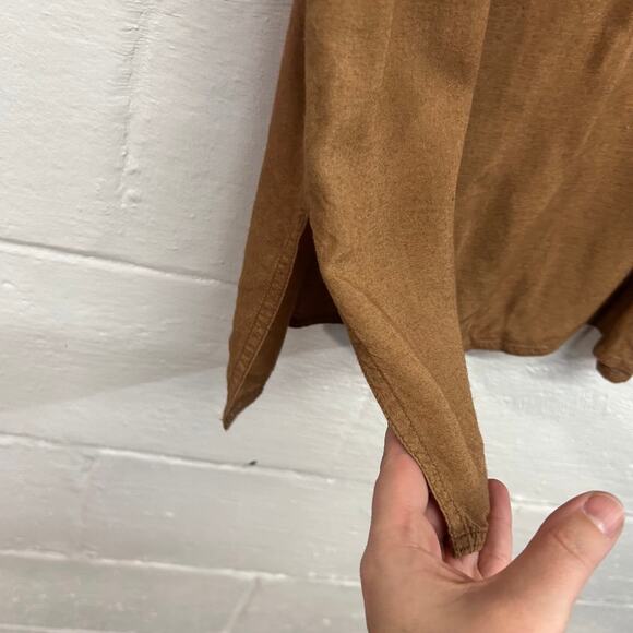 Vintage 90s La Vogue Brown Rayon Tank Top S Minimalist Quiet Luxury Hong Kong - Picture 4 of 5